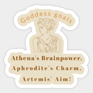 Goddess Goals Sticker